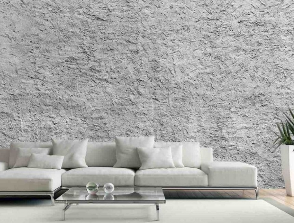 Dinding plesteran dengan sentuhan artistic